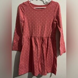 Carter's Coral Dress with White Dots